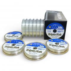 Nylon De Pesca Monofilamentos Carrete TRIPLE FISH Tournament Grade 100 mts Blanco Fosforescente